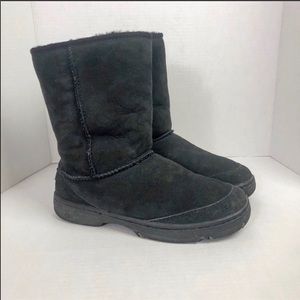 Uggs Black Hard Sole Boots W8